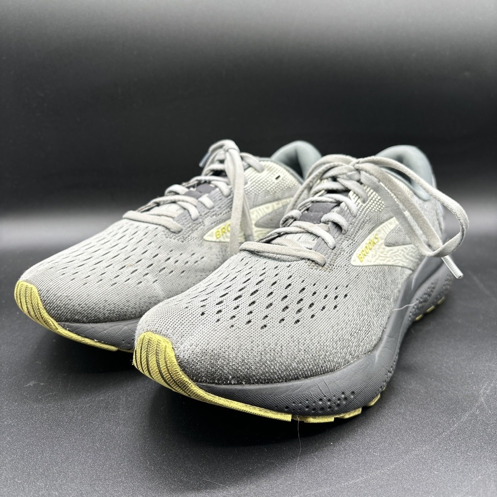 Brooks Ghost 16 Running Shoes Men's Size‎ 8.5 D Primer Lime Black Gray